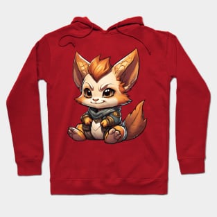 a cute sitting baby fox Hoodie